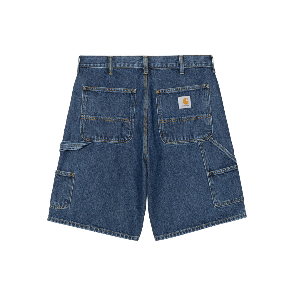 Double Knee Short 'Blue (Stone Washed)'