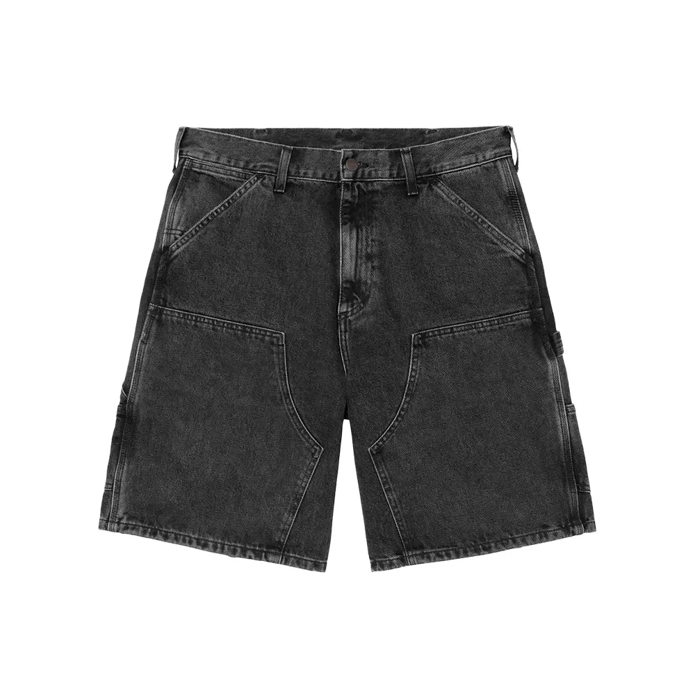 Double Knee Short 'Black Stone Washed'