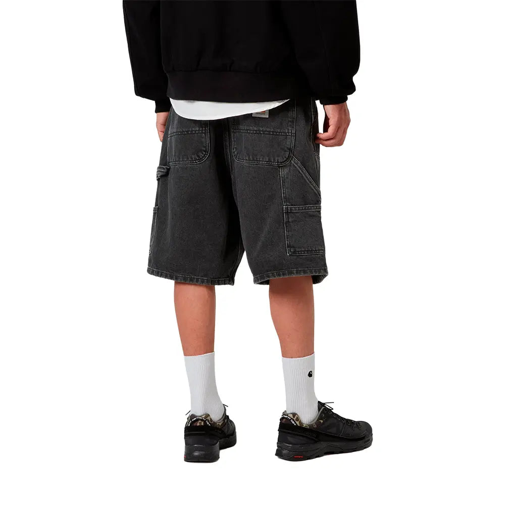 Double Knee Short 'Black Stone Washed'