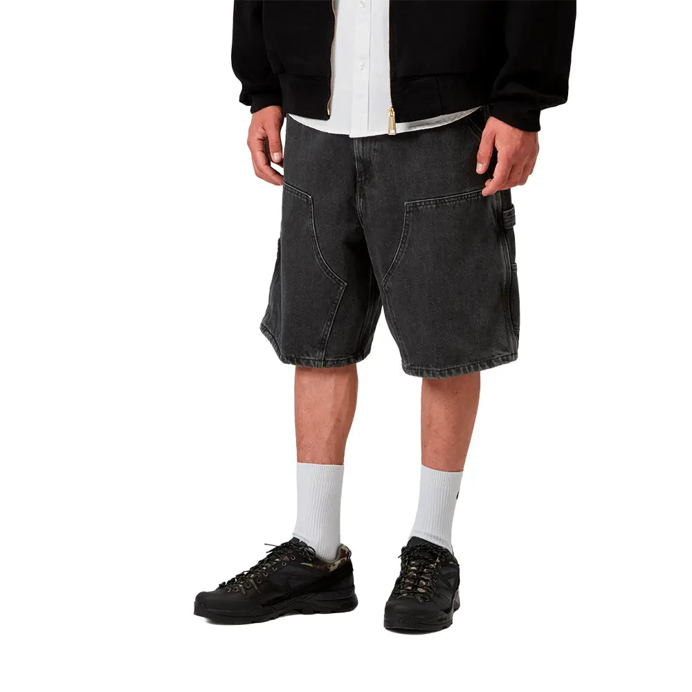 Double Knee Short 'Black Stone Washed'