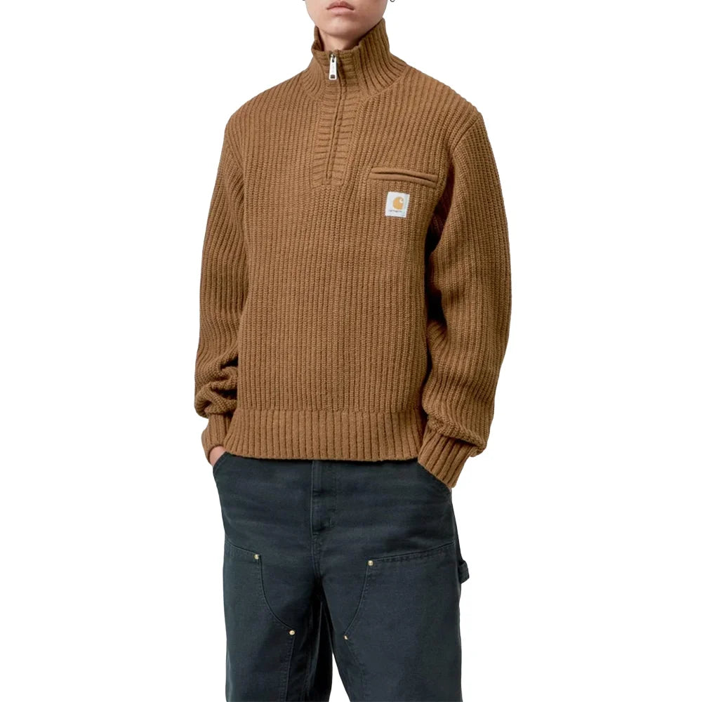 Detroit Half Zip Sweater 'Wip Hamilton Brown'