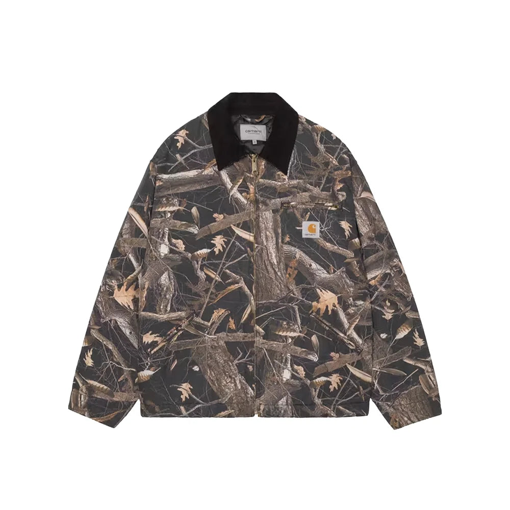 OG Detroit Jacket 'Black Heavy Stone Wash Camo Feather Tree'