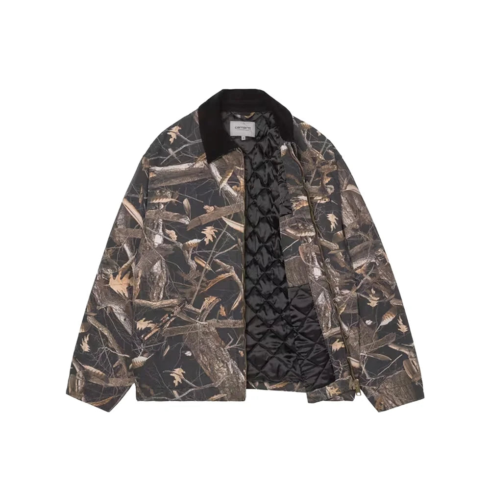 OG Detroit Jacket 'Black Heavy Stone Wash Camo Feather Tree'