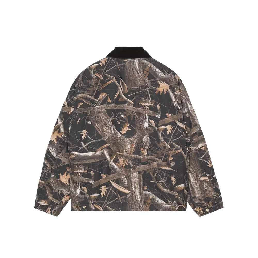 OG Detroit Jacket 'Black Heavy Stone Wash Camo Feather Tree'