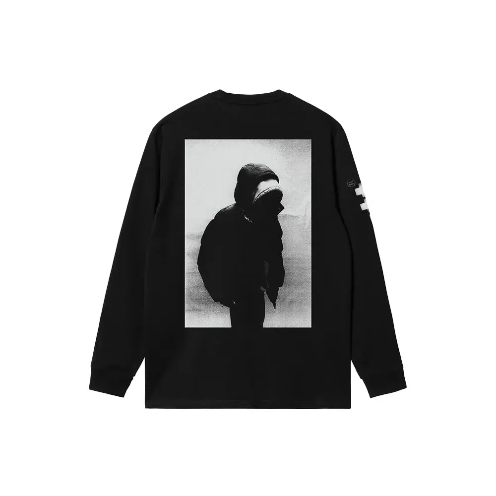 Long Sleeve Archive Script Tee 'Black'