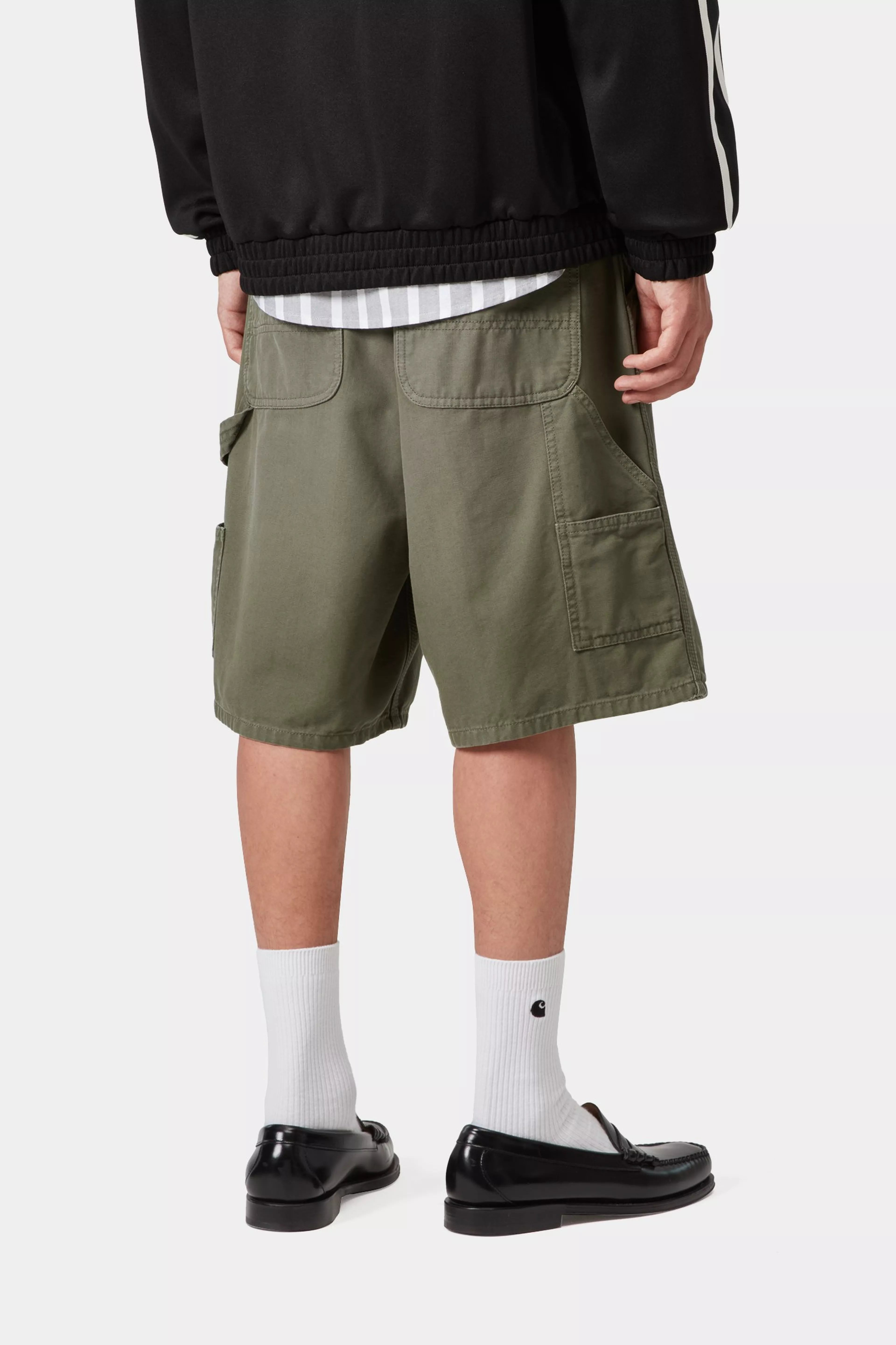 Double Knee Short 'Leaf (Stone Canvas)'