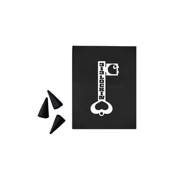 Locked Cone Incense 'White Black'