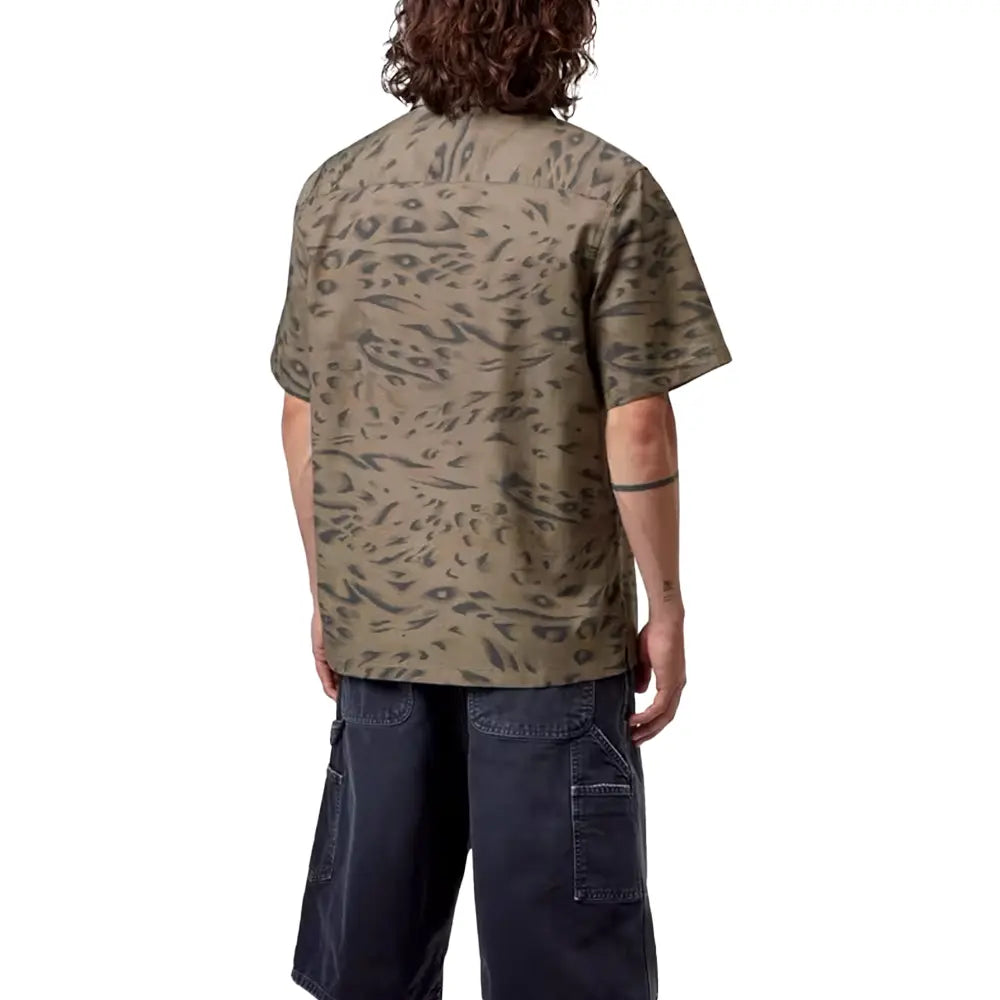 Short Sleeve Travon Shirt 'Cypress Black Duck Feather Print'