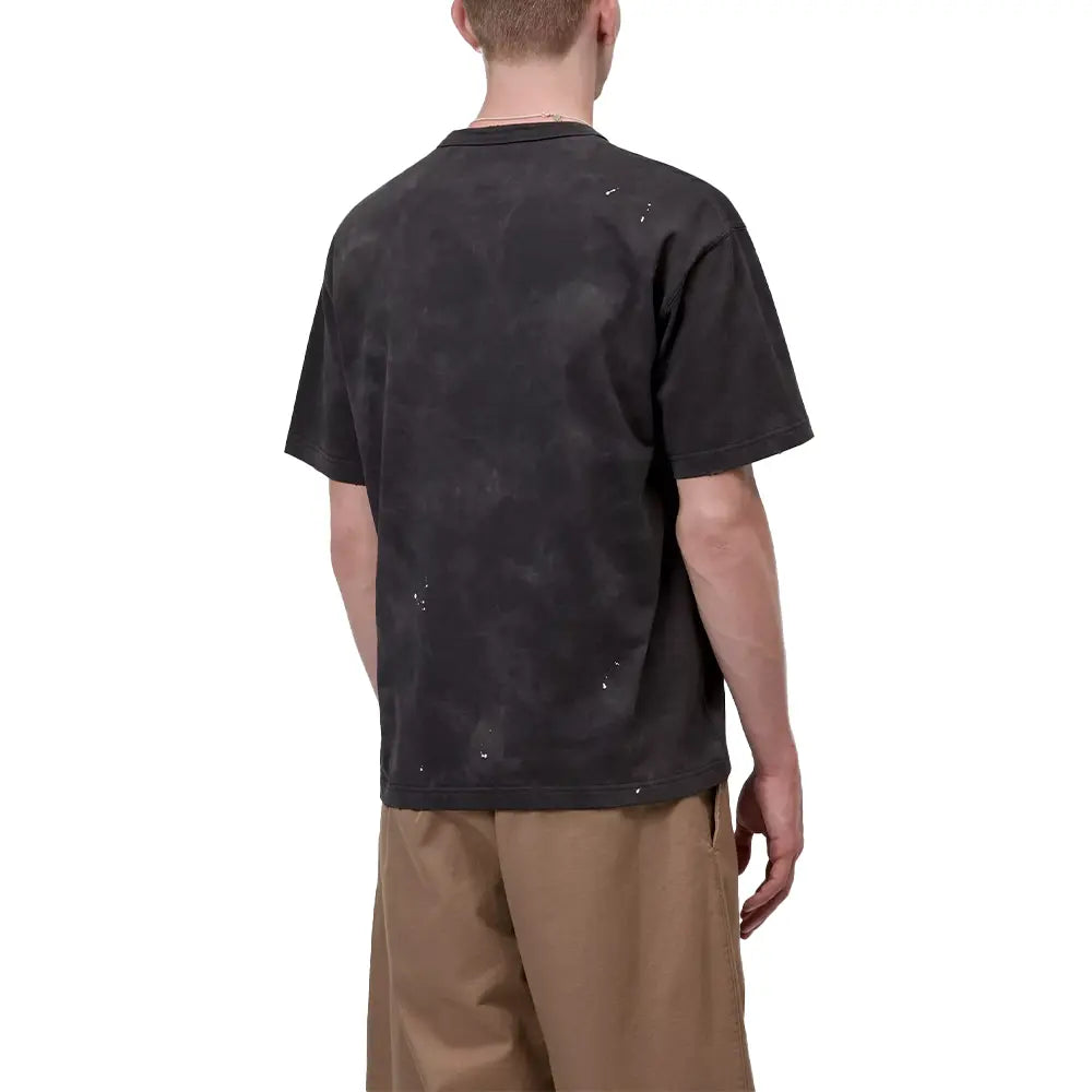 Painter Tee 'Black Destroy Wash, Splatter'