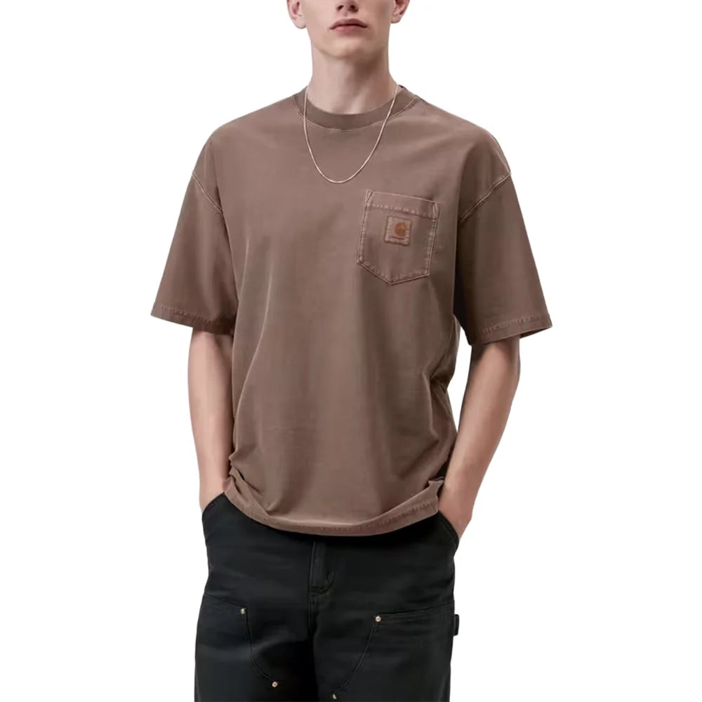 Loose Pocket Tee 'Tobacco Garment Dyed'
