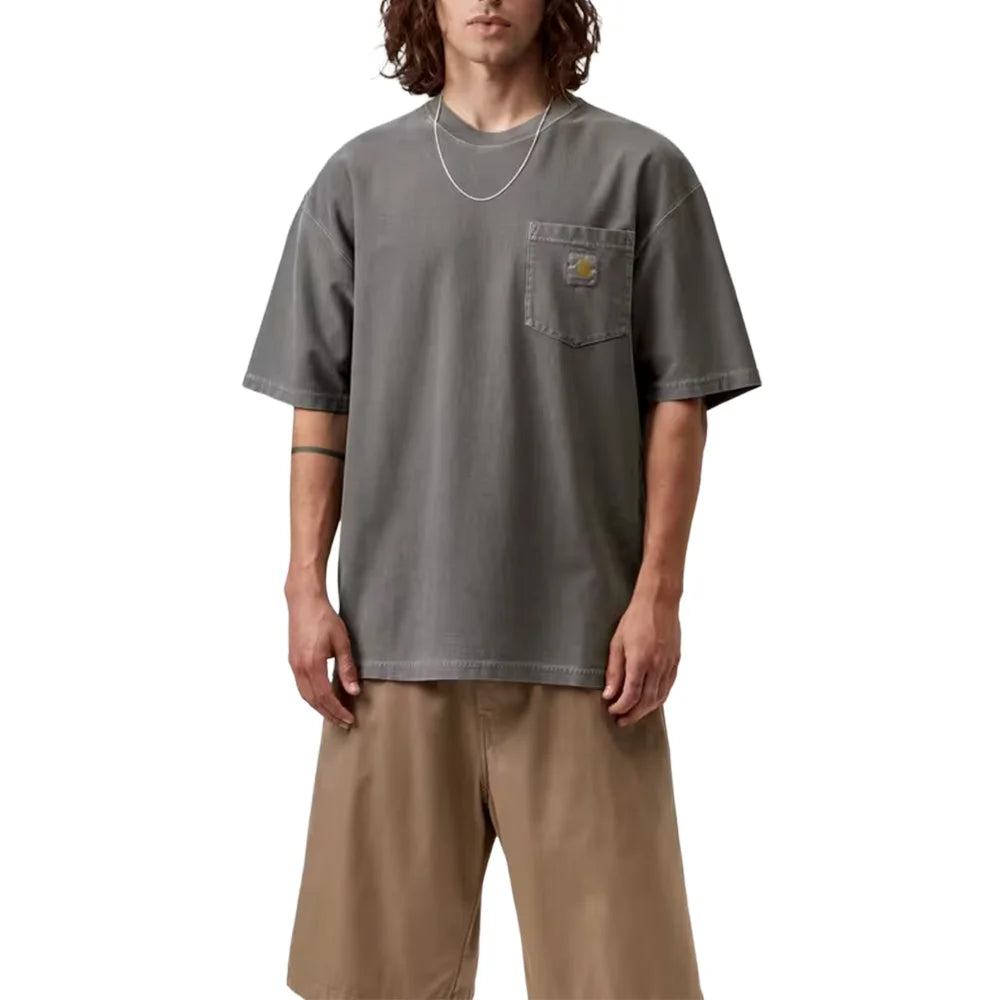 Loose Pocket Tee 'Black Garment Dyed'