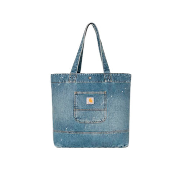 Denim Tote 'Blue Destroy Wash, Splatter'