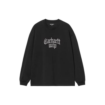 Long Sleeve Blackletter Tee 'Black'