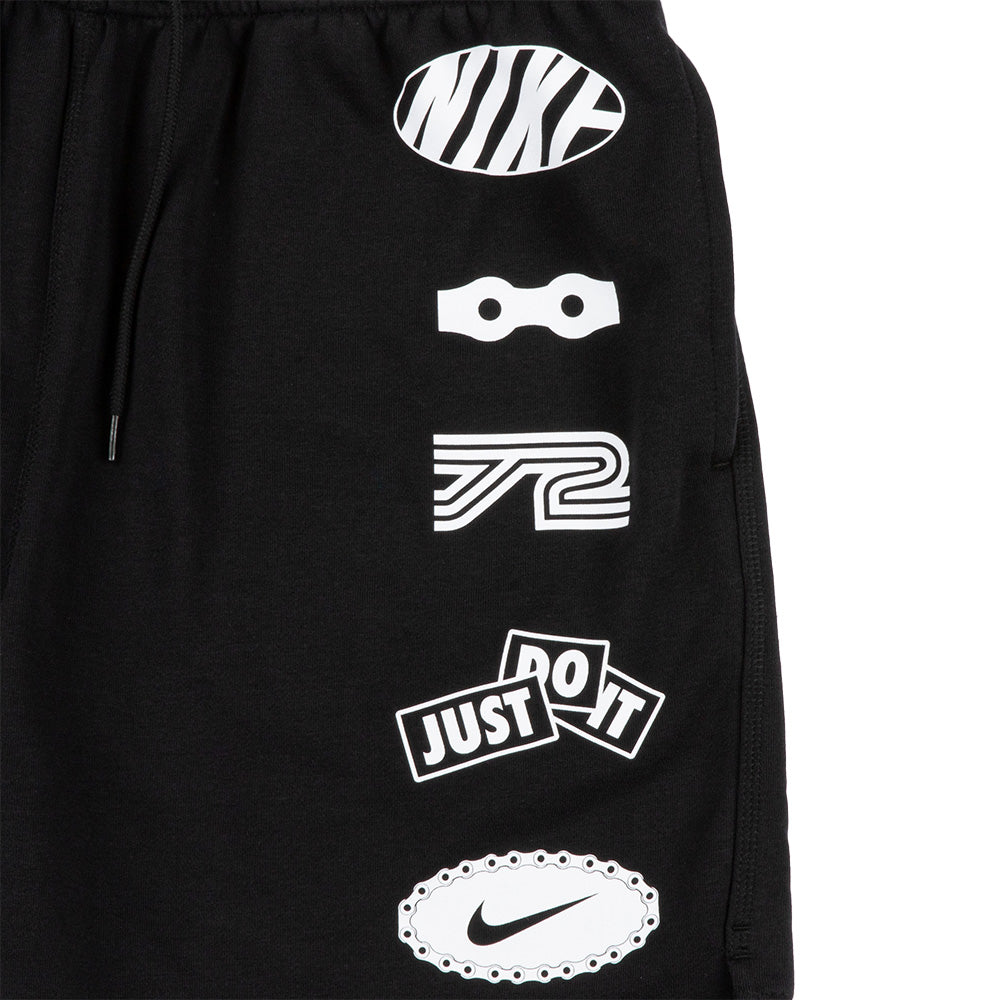 Nike Club French Terry Flow Shorts 'Black White'