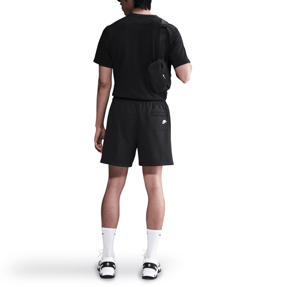 Nike Club French Terry Flow Shorts 'Black White'