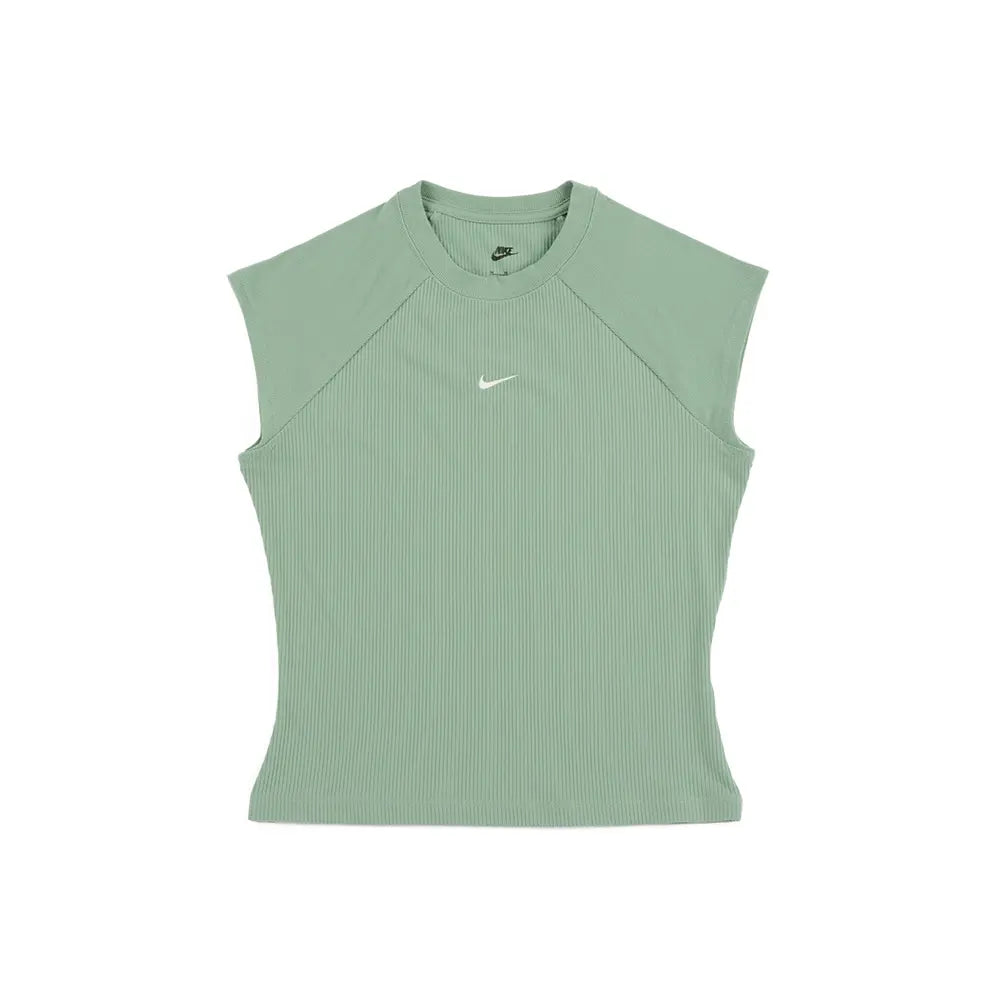 W NSW Chill Knit Tight SS Ribbed Top 'Steam Sail'