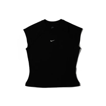 W NSW Chill Knit Tight SS Ribbed Top 'Black'