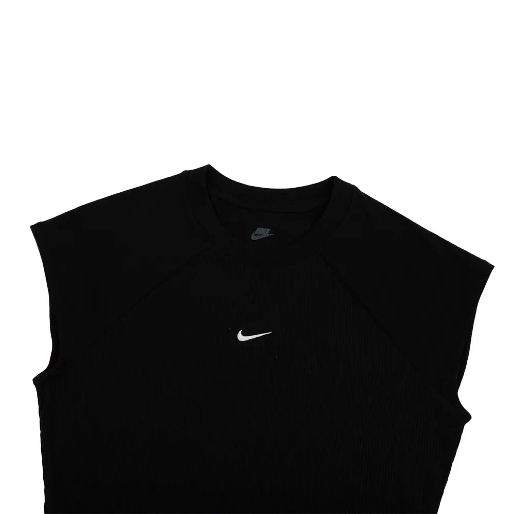 W NSW Chill Knit Tight SS Ribbed Top 'Black'