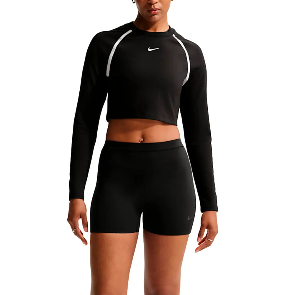W NSW Tight LS Cropped Top 'Black'