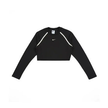 W NSW Tight LS Cropped Top 'Black'