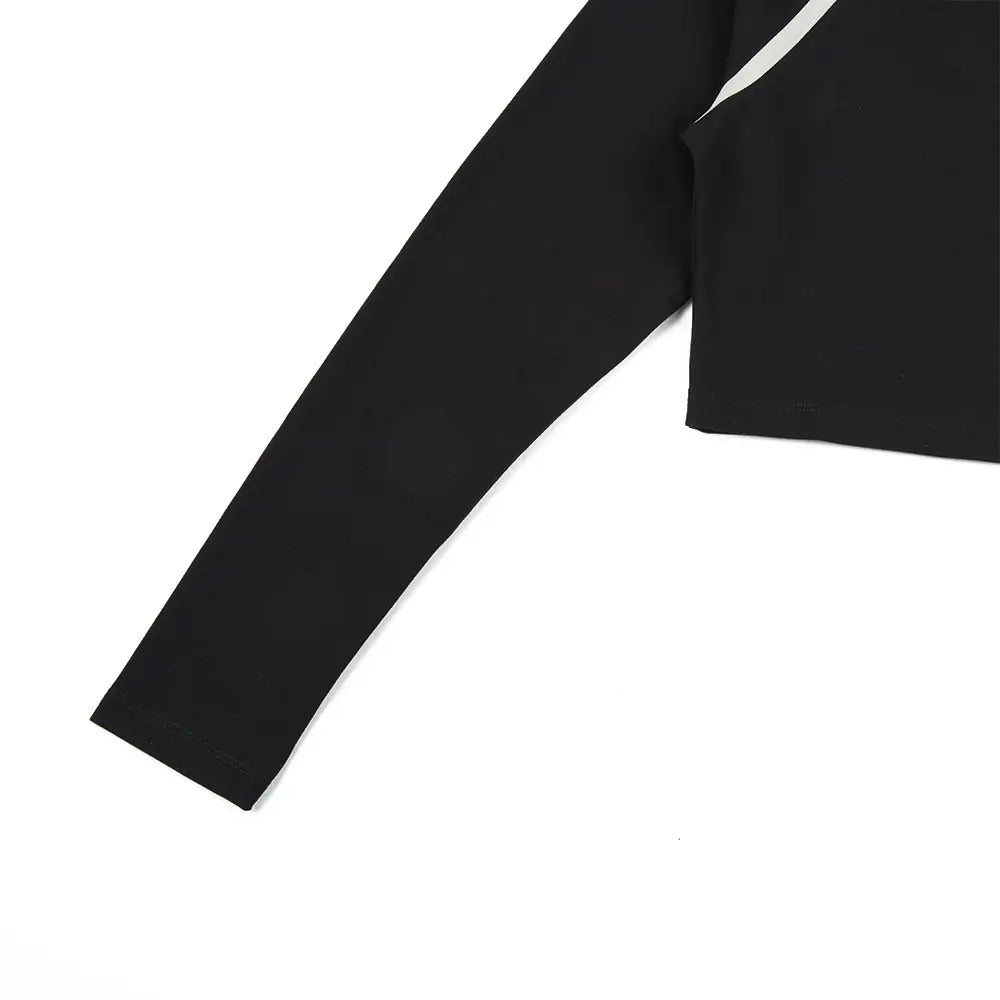 W NSW Tight LS Cropped Top 'Black'