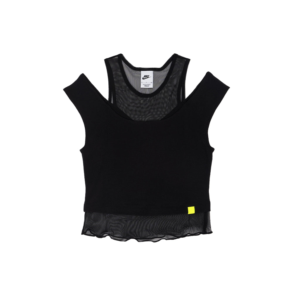 W Serena Williams Design Crew x Knit Cropped Tank Top 'Black Volt'