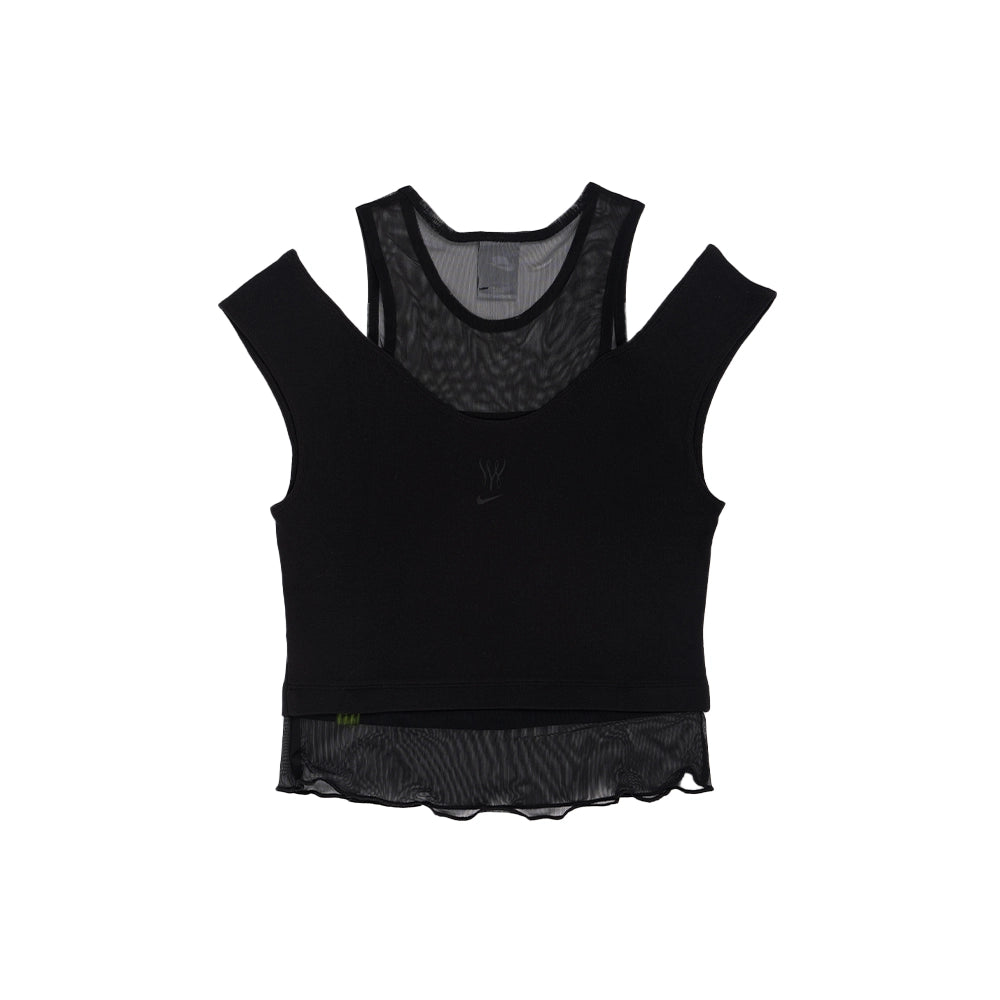W Serena Williams Design Crew x Knit Cropped Tank Top 'Black Volt'