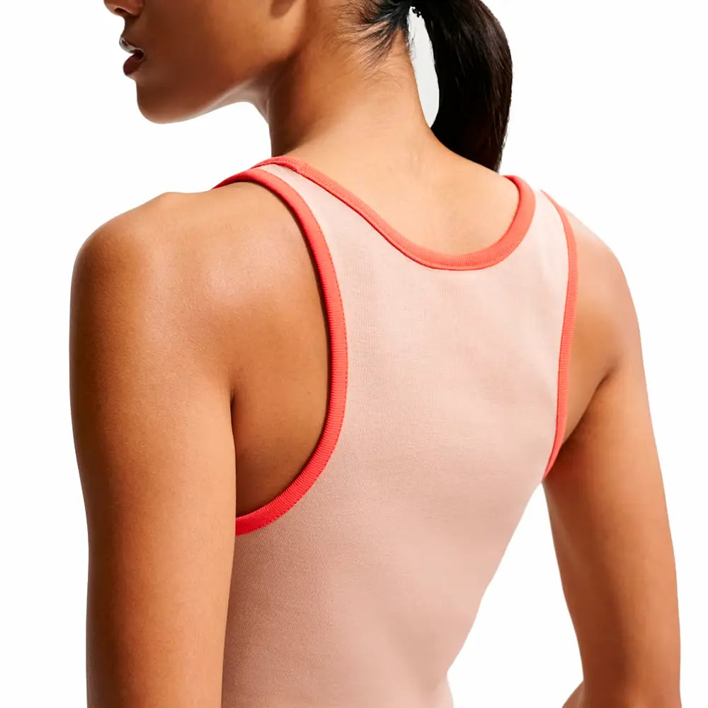 W NSW Tight Graphic Tank Top 'Linen Light Crimson'