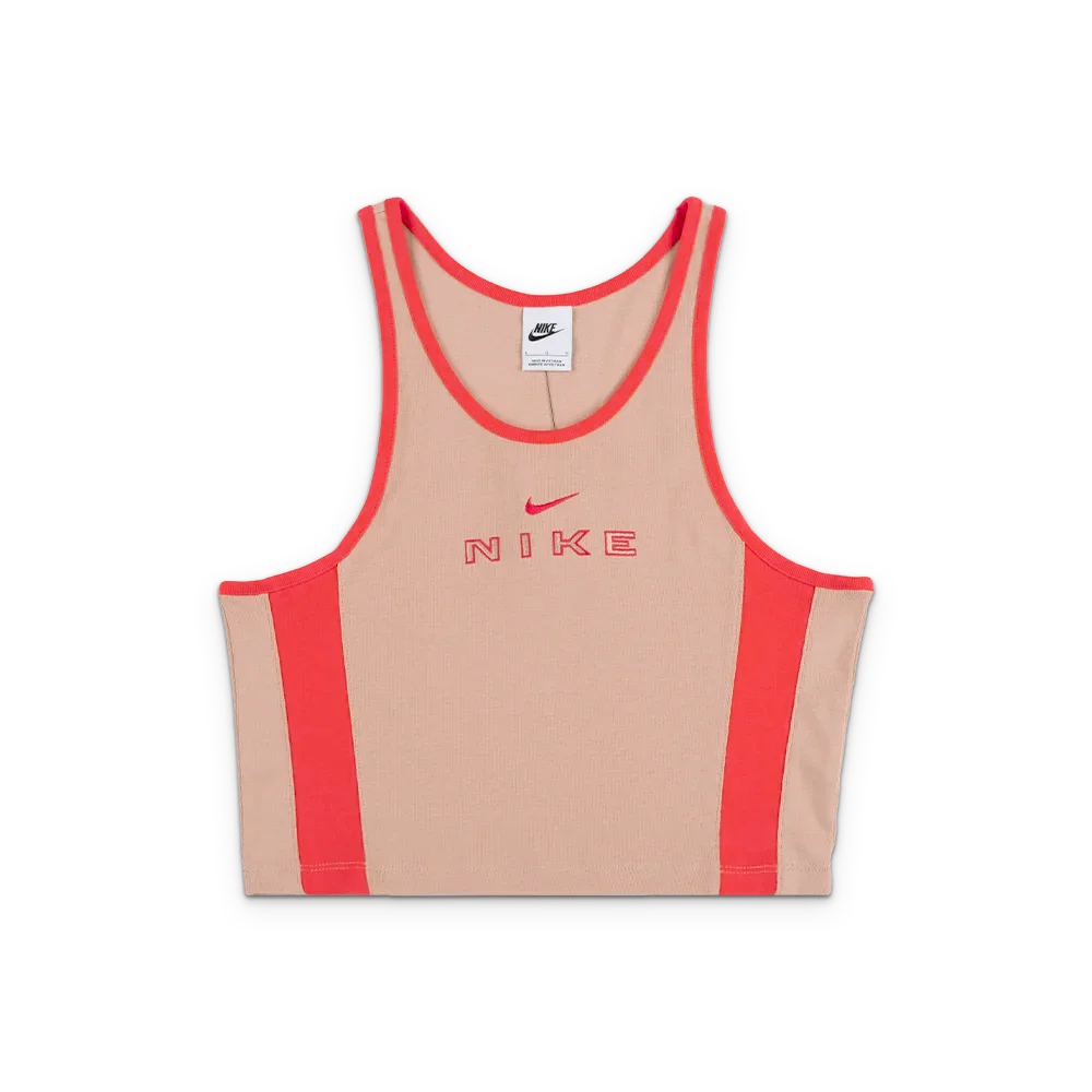 W NSW Tight Graphic Tank Top 'Linen Light Crimson'
