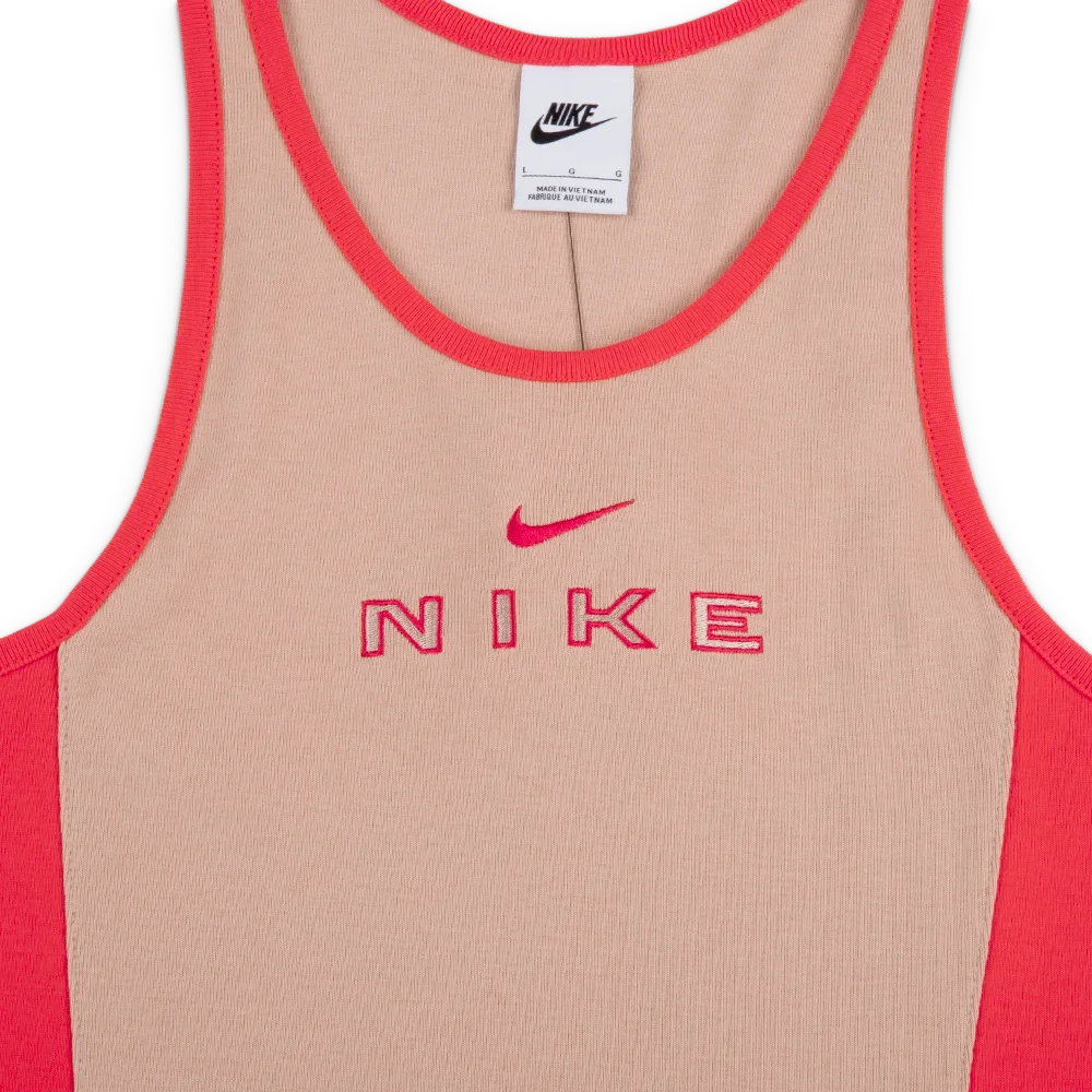 W NSW Tight Graphic Tank Top 'Linen Light Crimson'