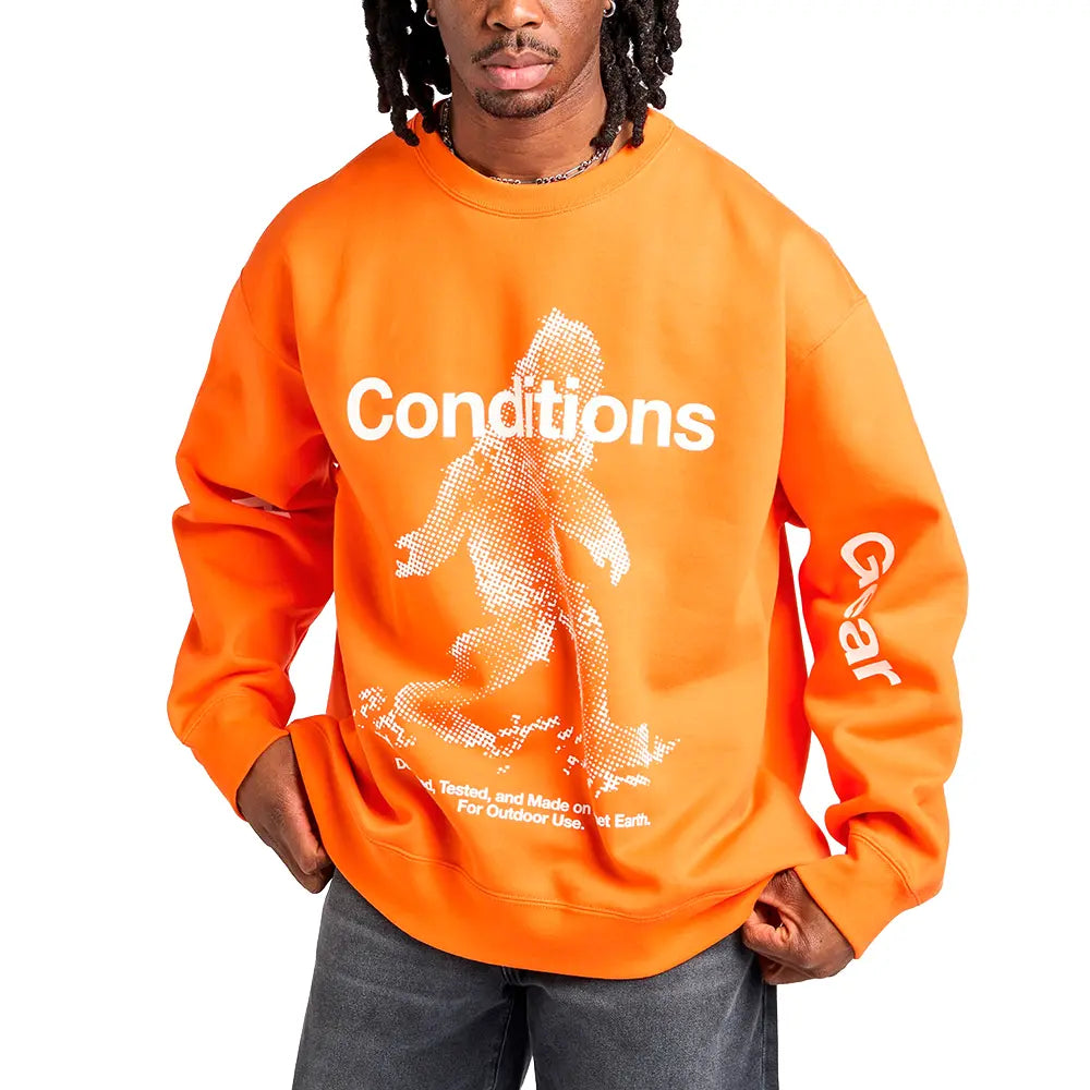 ACG "Tuff Fleece" Therma-FIT Pullover Crew-Neck Sweatshirt 'Safety Orange'