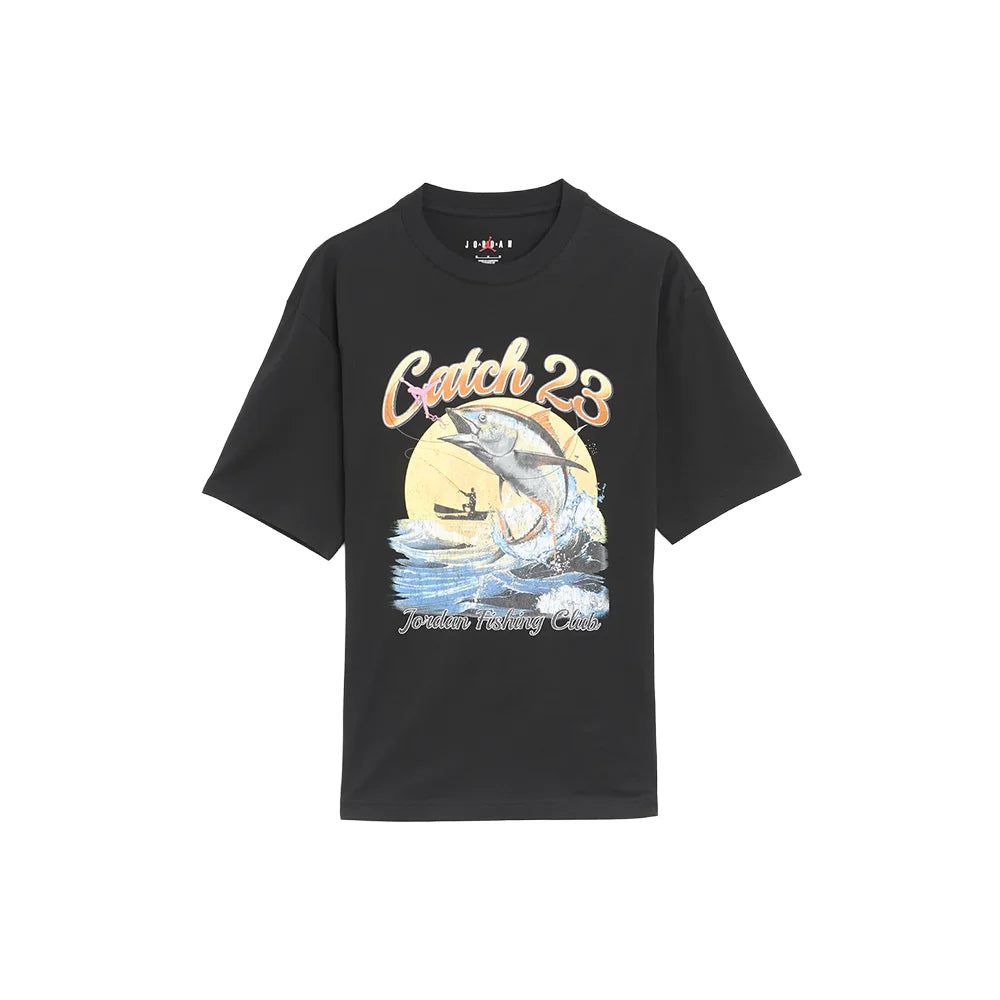Jordan Fish Graphic Short Sleeve Tee 'Black White'