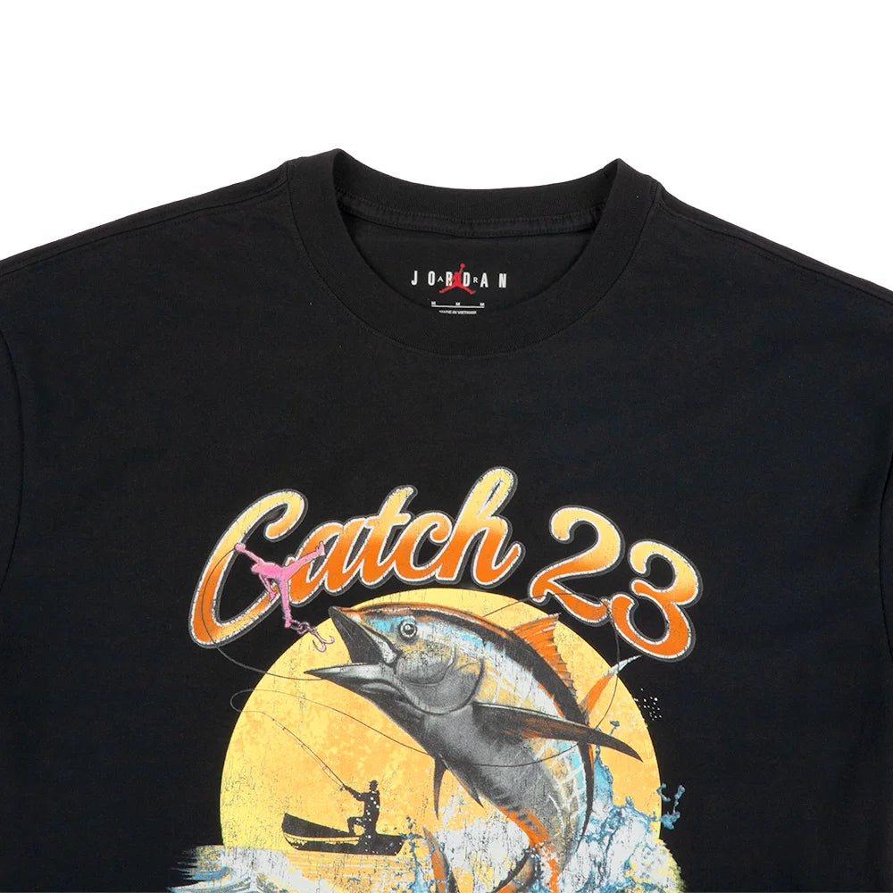 Jordan Fish Graphic Short Sleeve Tee 'Black White'