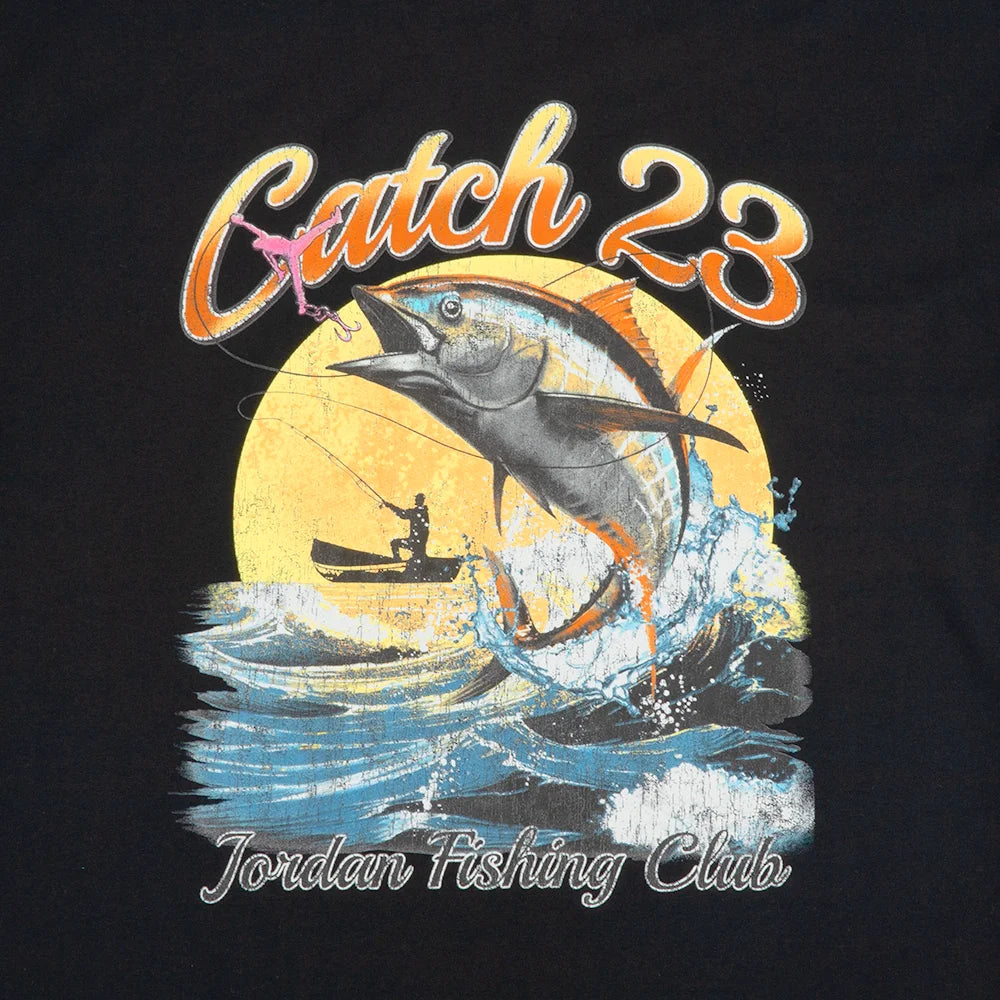 Jordan Fish Graphic Short Sleeve Tee 'Black White'