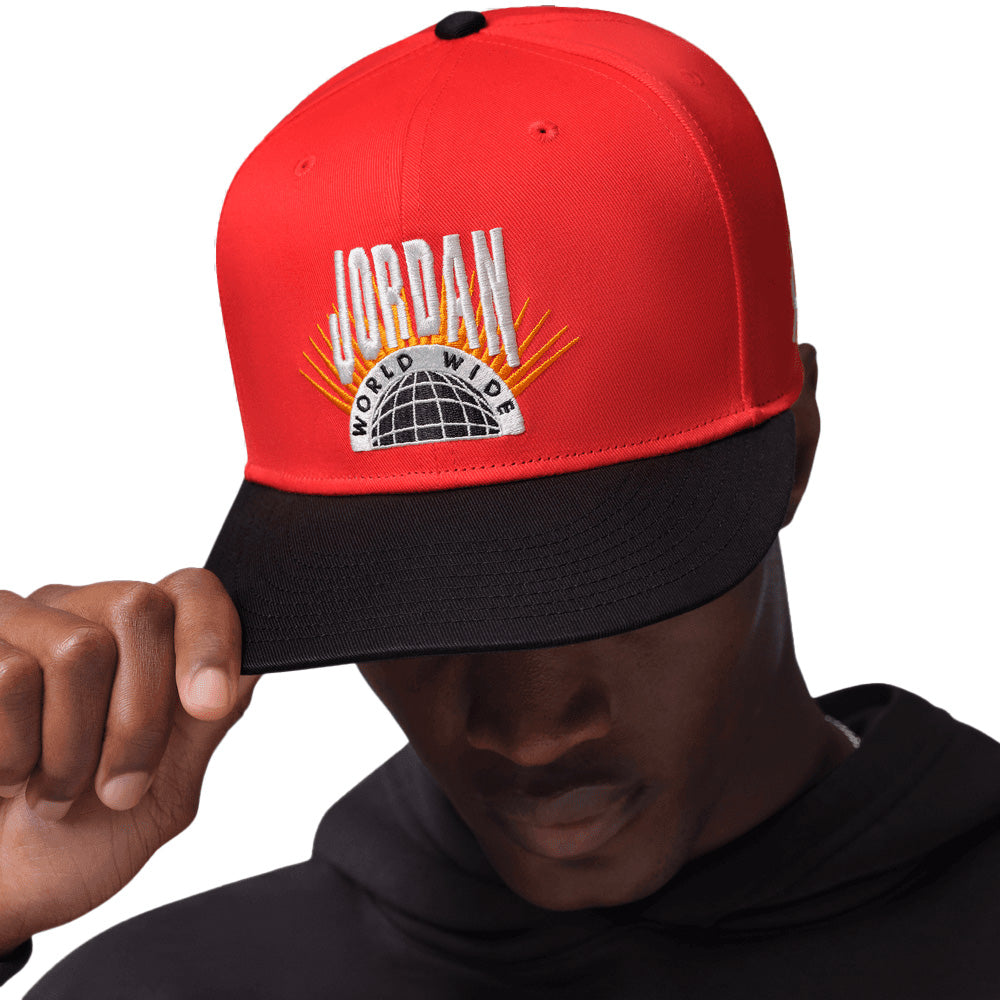 Jordan Essentials Pro Structured Flat Bill Hat 'Chile Red'