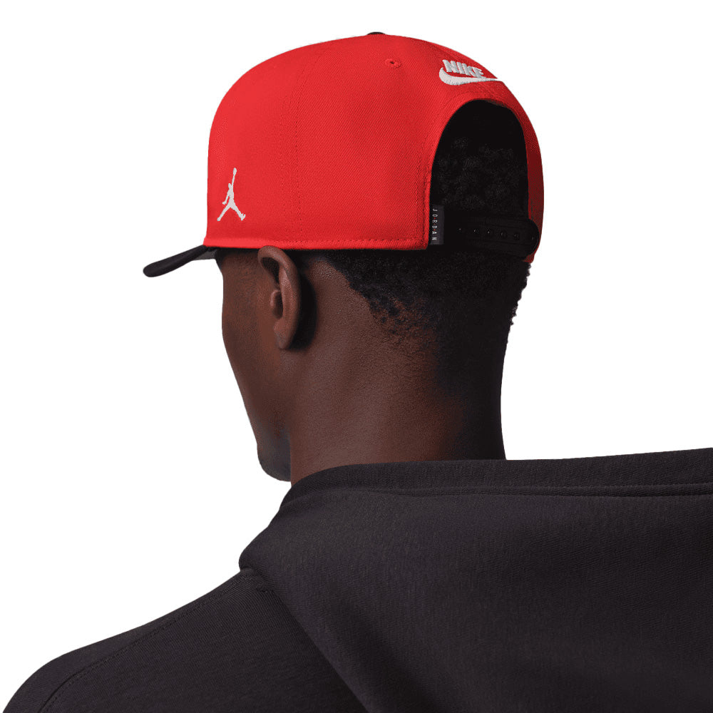 Jordan Essentials Pro Structured Flat Bill Hat 'Chile Red'
