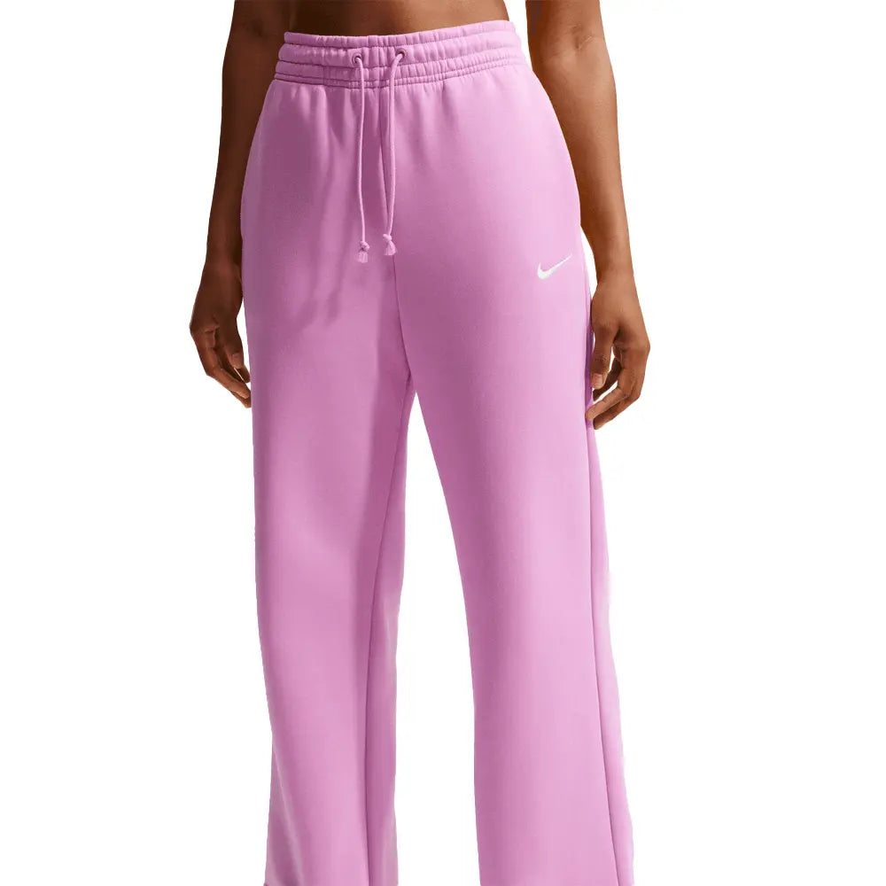 W NSW Phoenix Fleece High-Waisted Wide-Leg Pants 'Light Magenta'