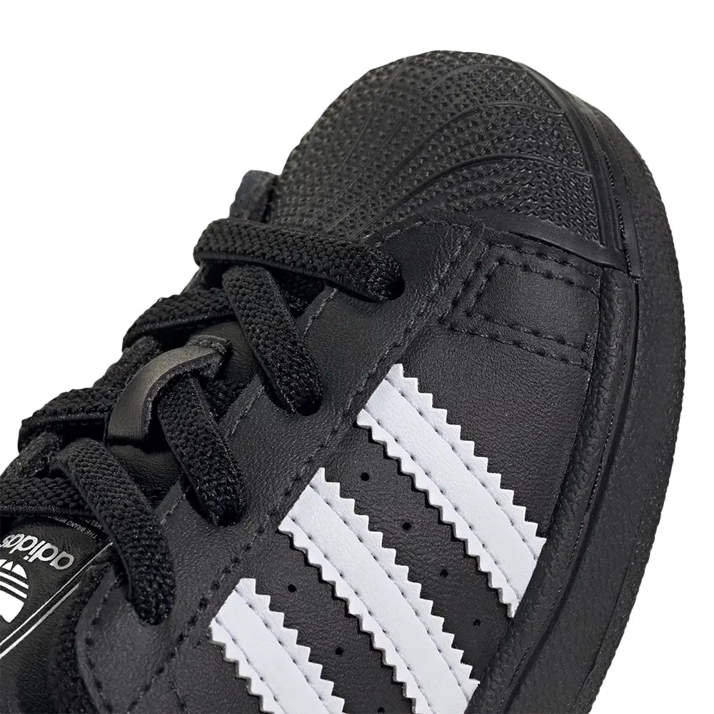 Superstar II Elastic Lace TD 'Core Black Cloud White'