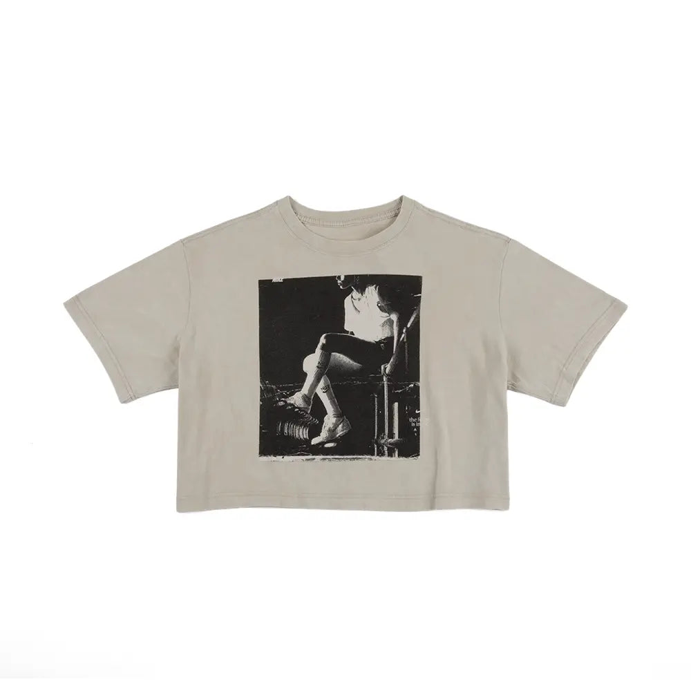 W Basketball Tee 'Light Bone'