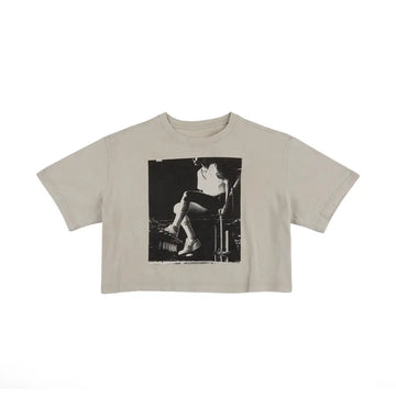 W Basketball Tee 'Light Bone'