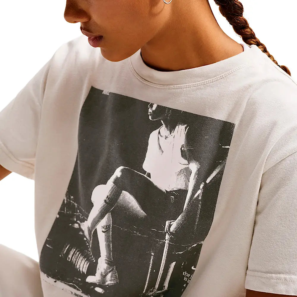 W Basketball Tee 'Light Bone'
