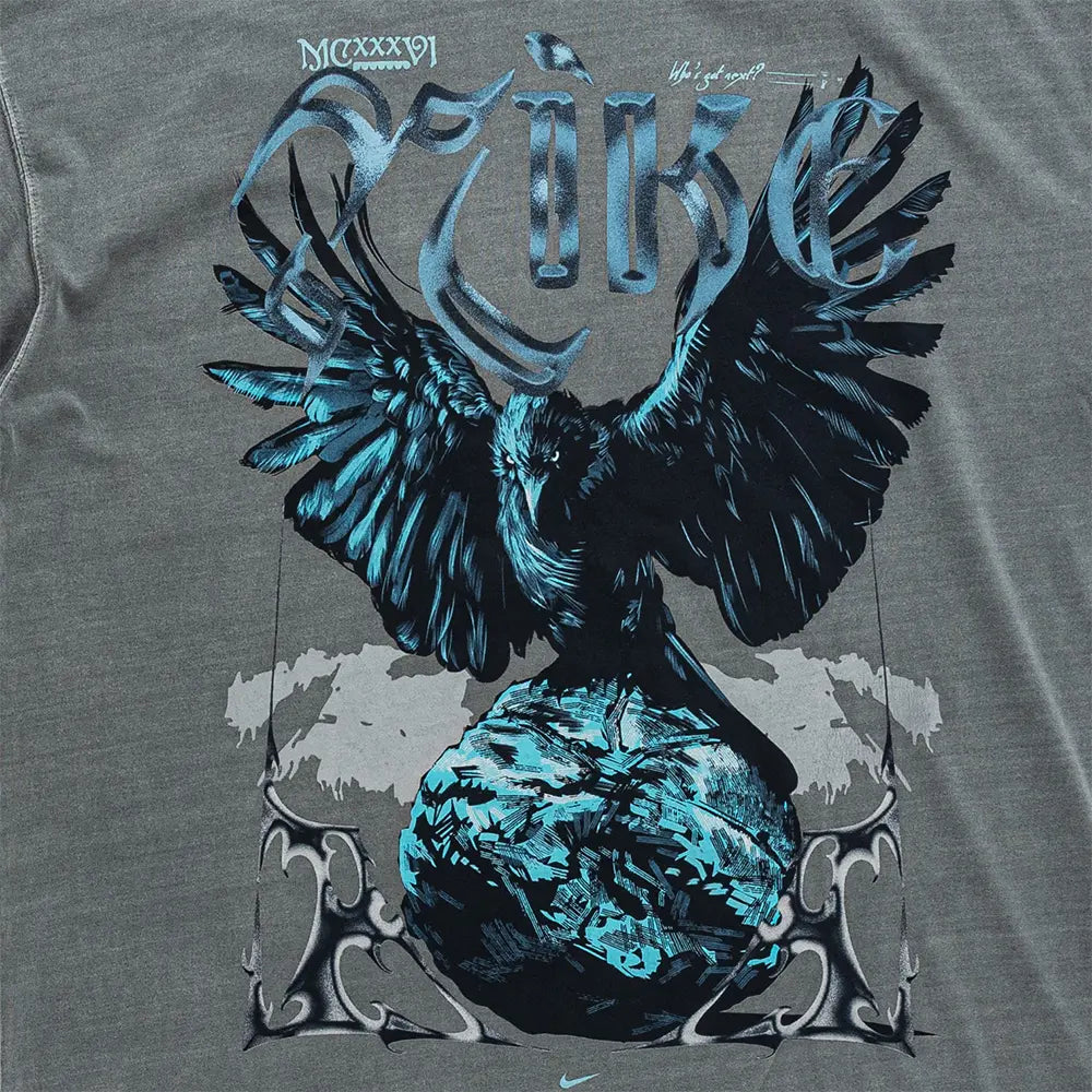 Summit Crow Basketball Oversized Tee 'Cool Grey'