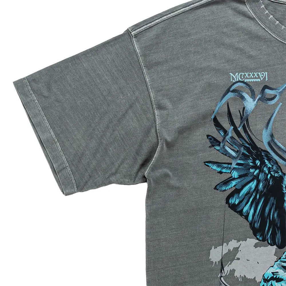 Summit Crow Basketball Oversized Tee 'Cool Grey'