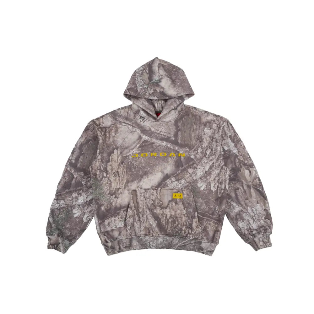 Jordan Brooklyn Realtree Fleece Pullover Hoodie 'White Bright Citron'