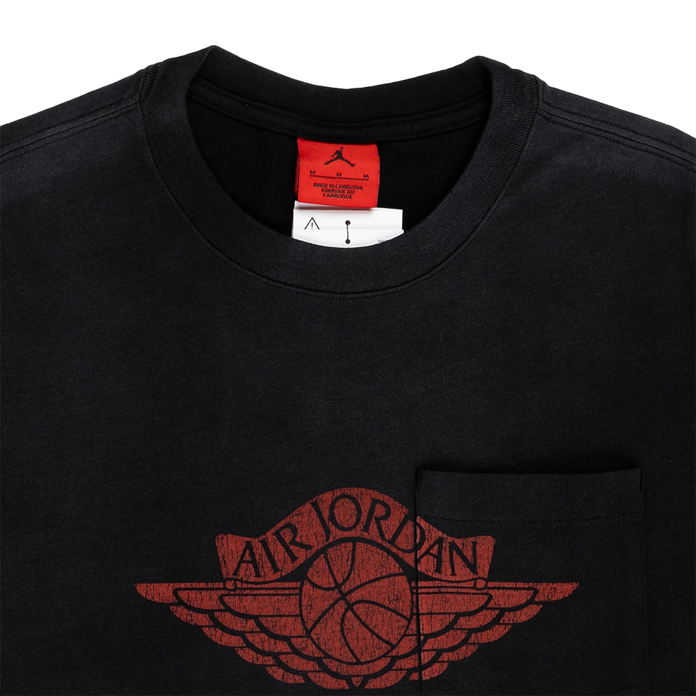 Jordan Flight Essentials Pocket Tee 'Black University Red'