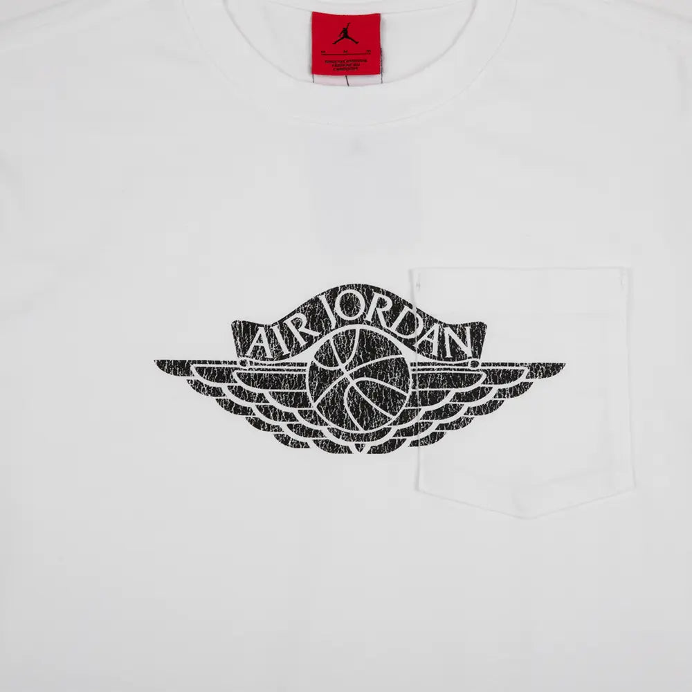 Jordan Flight Essentials Pocket Tee 'White Black'