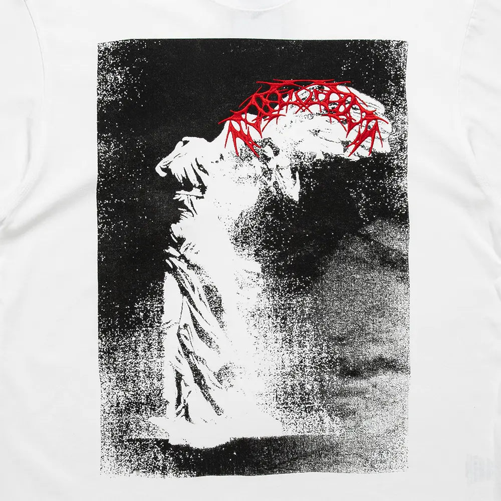 Your Message Here Dino Print Loose Tee 'White'