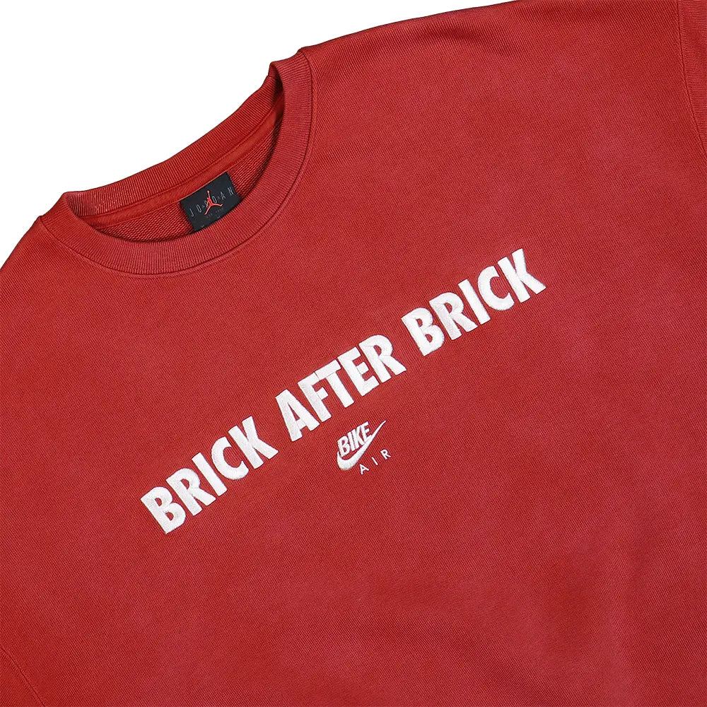 BIKE AIR x Nigel Sylvester x Jordan Fleece Crew-Neck Sweatshirt 'Cinnabar'