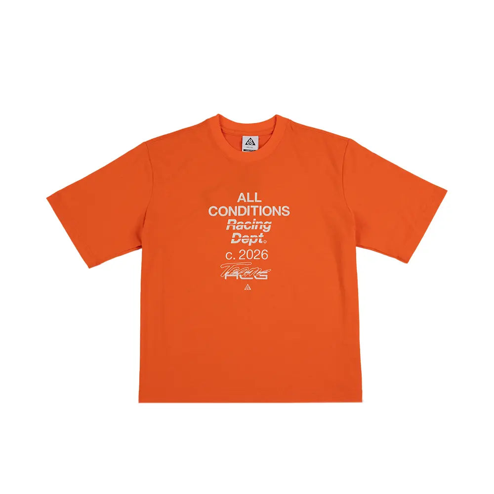 W ACG Dri-FIT All Conditions Racing Department Loose Boxy Tee 'Safety Orange'