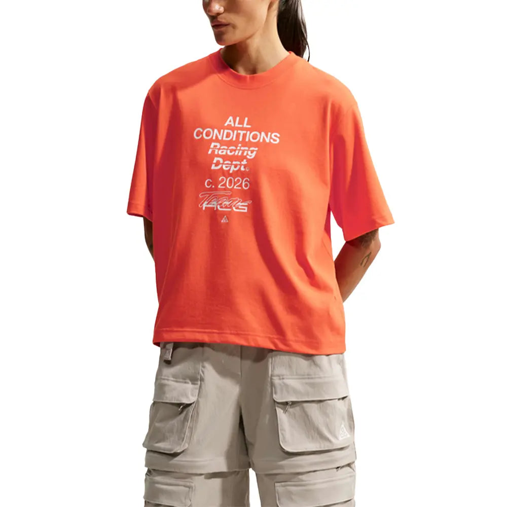W ACG Dri-FIT All Conditions Racing Department Loose Boxy Tee 'Safety Orange'